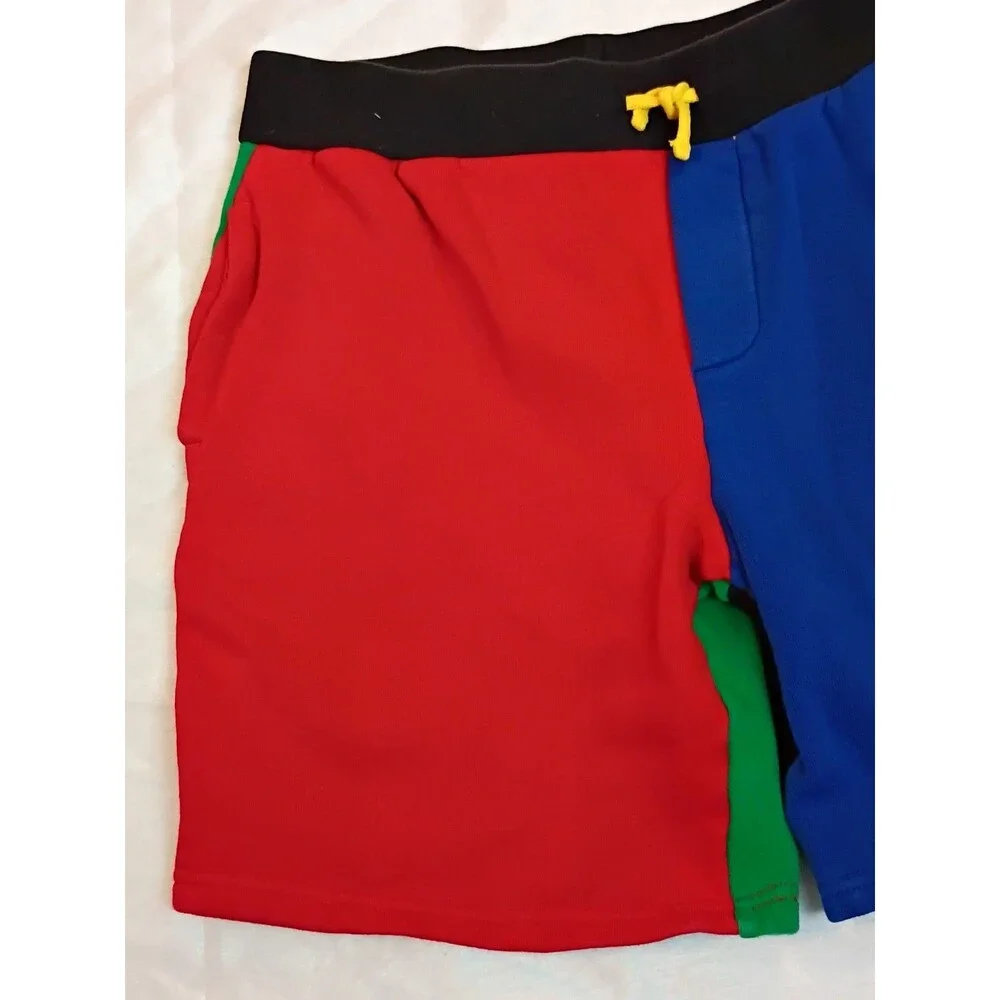 Boys Size 14/16 Polo Ralph Lauren Color-Block Fleece Vibrant drawstring Shorts